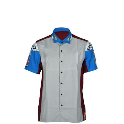 100% Cotton Polo T Shirt Custom Logo Team Uniform Car Racing Sport Wear for Adults
