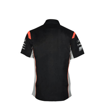 Custom Team Name Knit Fabric Sports Polo Shirts with Printing and Logo Embroidery
