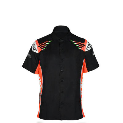 Custom Team Name Knit Fabric Sports Polo Shirts with Printing and Logo Embroidery