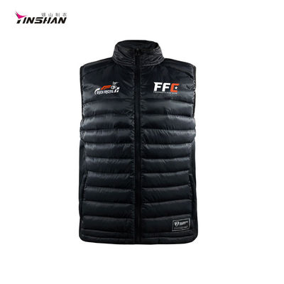 Custom Logo Men's Softshell Zipper Fleece Sports Team Racing Jacket Vest with Pockets