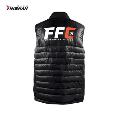 Custom Logo Men's Softshell Zipper Fleece Sports Team Racing Jacket Vest with Pockets