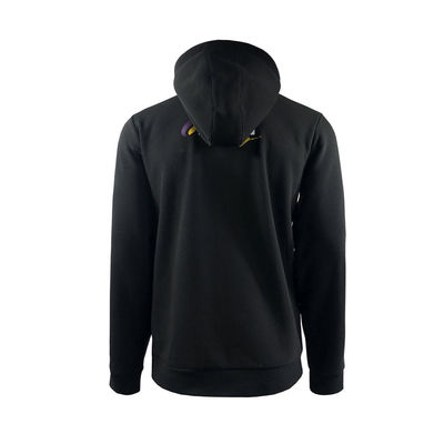 Custom Design Blank Black Streetwear Oversized Zip Men Stripe Racing Team Men Gym Hoodie