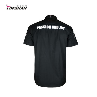 Characteristic Wicking Breathable Pit Crew Racing Shirts for Custom Designs Teamswear