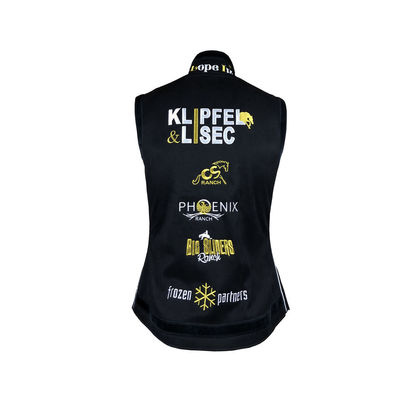 Unisex Windproof Custom Softshell Horse Racing Team Vest for Personalization and Logo