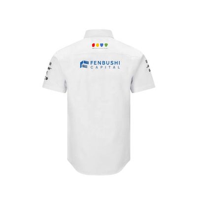 Custom Logo Racing and Motor Sports Shirts for Men Short Sleeve Casual Customized Logo