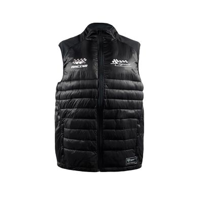 Winter Moto Biker Style Custom Logo Work Wear Uniform Softshell Puffer Vests for Men
