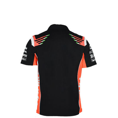 Weaving method Knitted Zip Up Stretch Shirt with Your Own Logo Casual Design Polo T-Shirt
