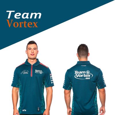 Customized Logo Sports Zip Up Polo Shirt for Auto Racing Wear Cotton/Polyester Sample