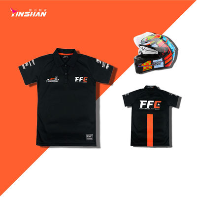 Black Wicking Breathable Polyester Mesh Pique Club Team Shirt for Sportswear Needs