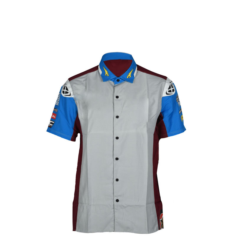 100% Cotton Polo T Shirt Custom Logo Team Uniform Car Racing Sport Wear for Adults