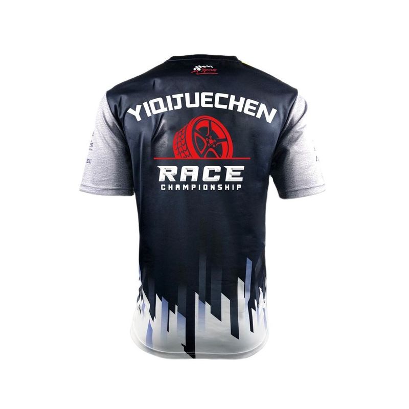 Custom Sportswear Logo Breathable Short Sleeve Round Neck Car Racing Jersey Motorcycle T Shirt