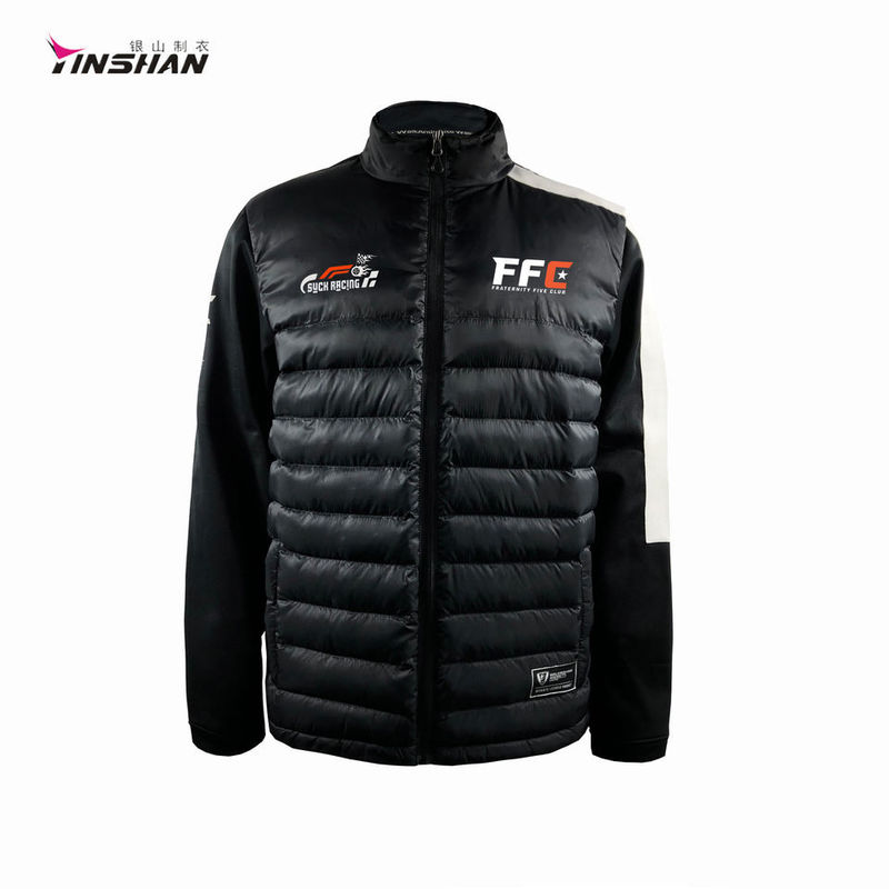 Custom Logo Men's Softshell Zipper Fleece Sports Team Racing Jacket Vest with Pockets