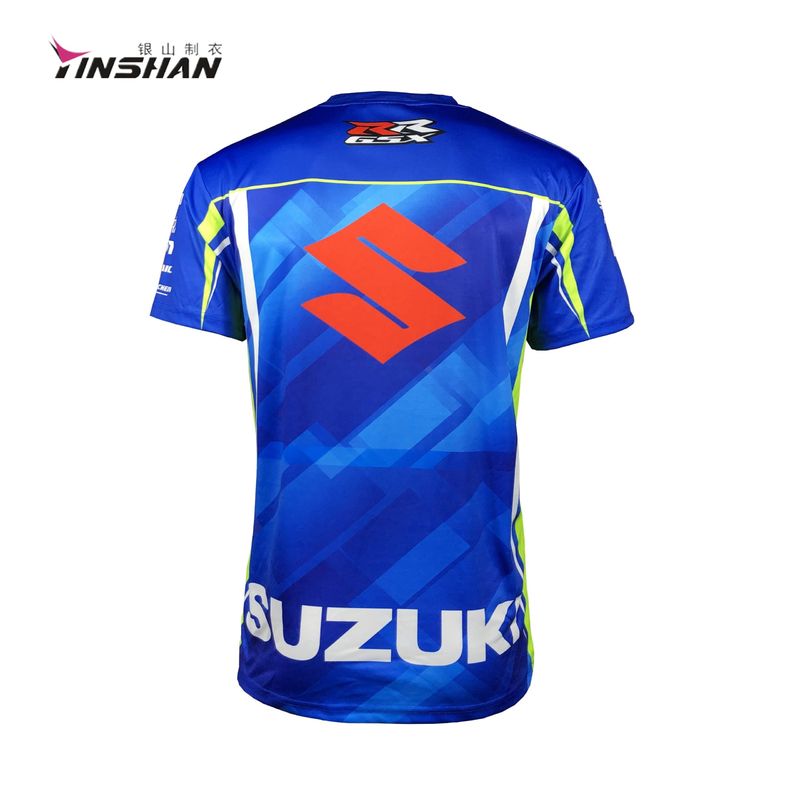 Men's Breathable/Wicking Custom Logo T-Shirt for Racing Sports Fans Plus Size Printing