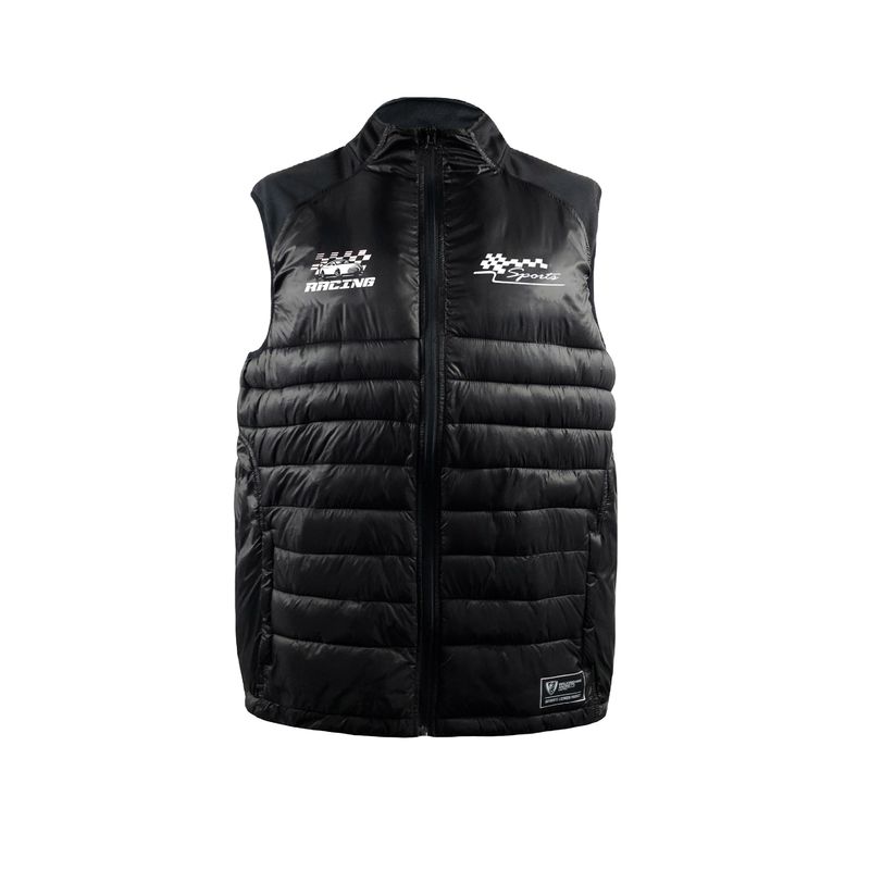 Winter Moto Biker Style Custom Logo Work Wear Uniform Softshell Puffer Vests for Men
